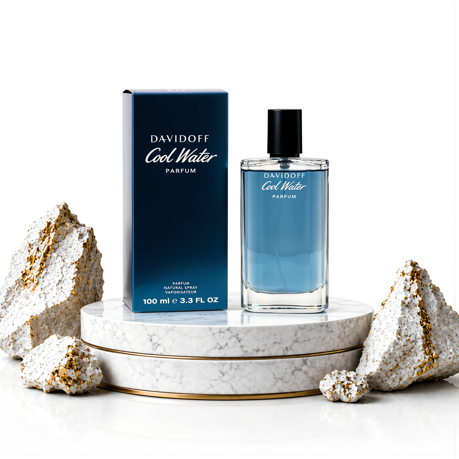 DAVIDOFF COOL WATER (M) PARFUM 100ML (2) دافيدوف كول ووتر بارفان 100ml - الصورة 1